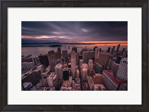 Framed San Francisco Look Down Print