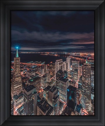Framed San Francisco Look Down 5 Print