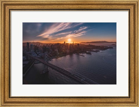 Framed Sunset Explosion Print