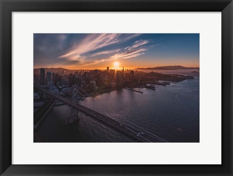 Framed Sunset Explosion Print