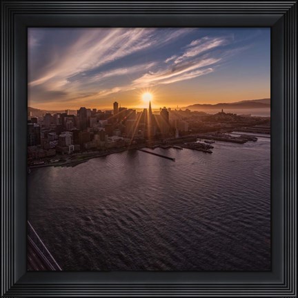 Framed Sunset Explosion 2 Print