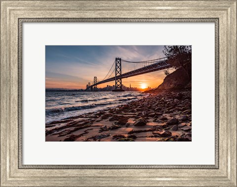 Framed Sunset from the Island 2 Print
