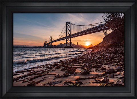 Framed Sunset from the Island 2 Print