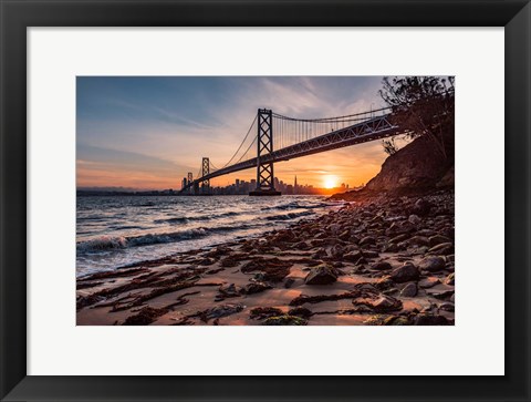 Framed Sunset from the Island 2 Print