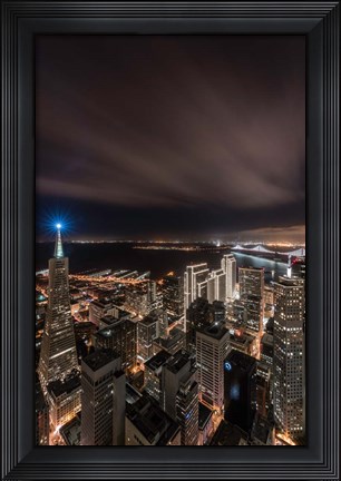 Framed Blue Beacon Print