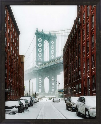 Framed New York Blizzard Print