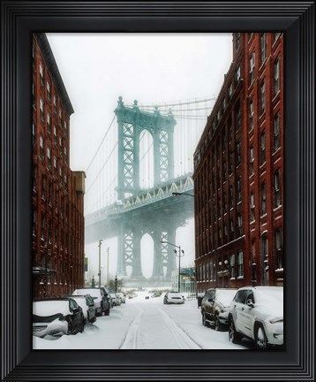 Framed New York Blizzard Print
