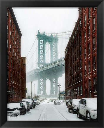 Framed New York Blizzard Print