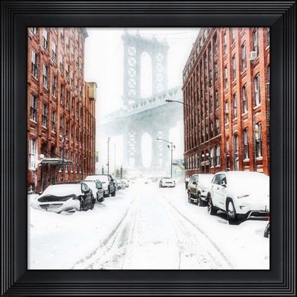 Framed New York Blizzard 2 Print