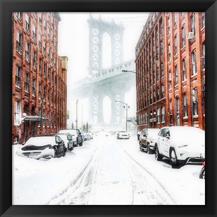 Framed New York Blizzard 2 Print