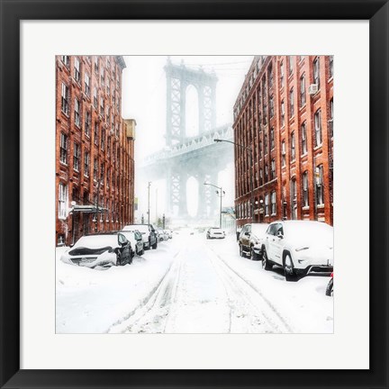 Framed New York Blizzard 2 Print