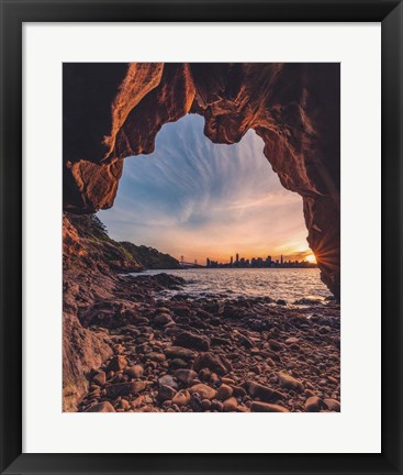 Framed Treasure Island Cave Print