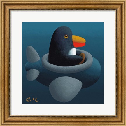 Framed Penguin Print