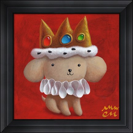 Framed Royal Pup Print