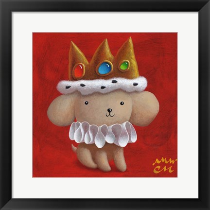 Framed Royal Pup Print