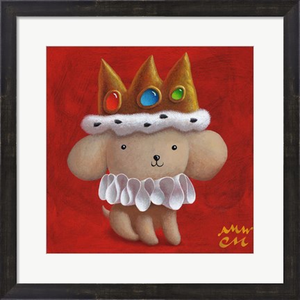 Framed Royal Pup Print