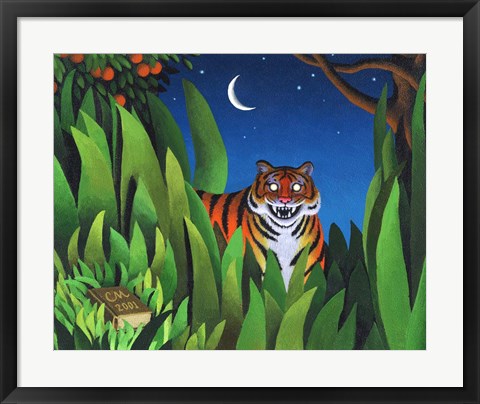 Framed Tiger Tyger Print