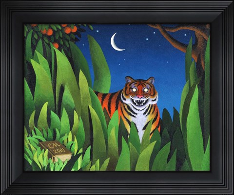Framed Tiger Tyger Print