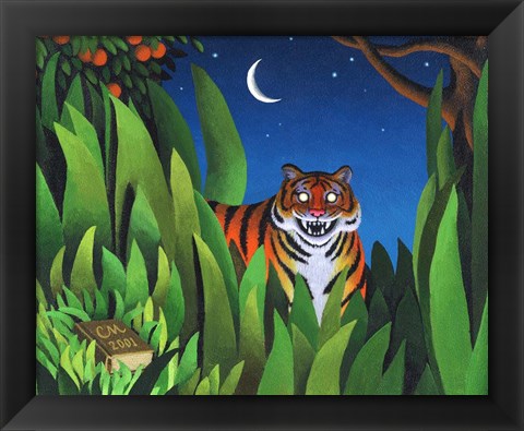 Framed Tiger Tyger Print