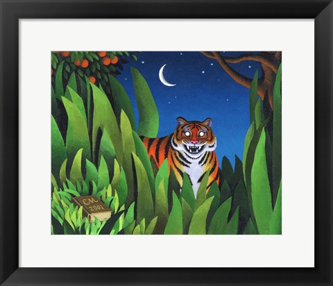 Framed Tiger Tyger Print