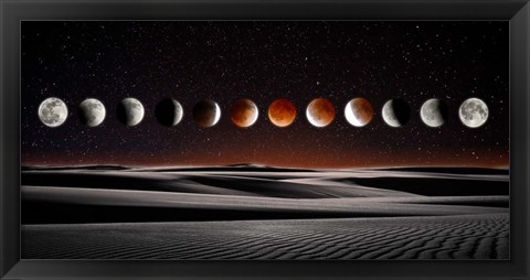Framed Blood Moon Eclipse Print