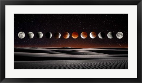 Framed Blood Moon Eclipse Print