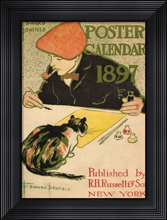 Framed R.H. Russell &amp; Son Calendar, 1897 Print