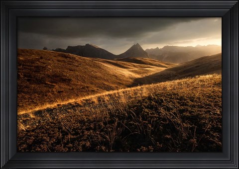 Framed Last Autumn Light Print