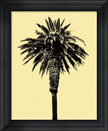 Framed Palm Tree 1996 (Yellow) Print