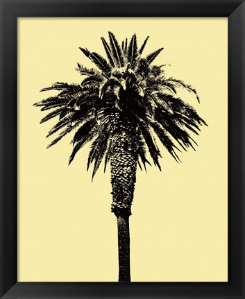 Framed Palm Tree 1996 (Yellow) Print