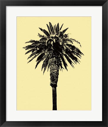 Framed Palm Tree 1996 (Yellow) Print