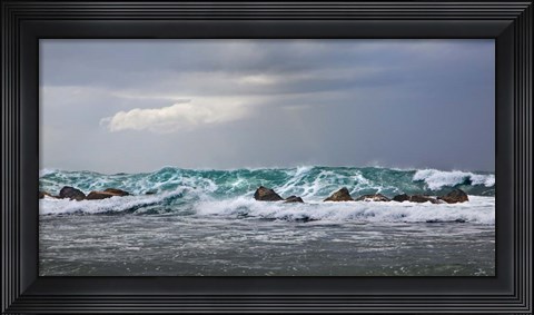 Framed Storm in Dorado Print
