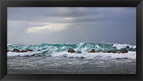 Framed Storm in Dorado Print