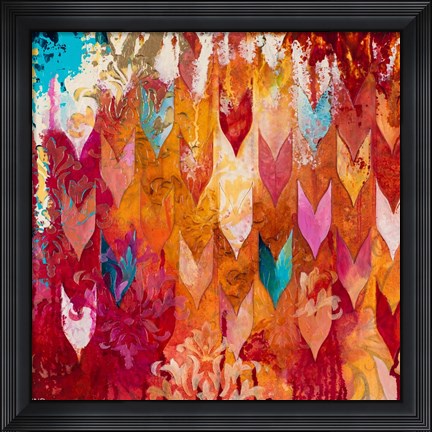 Framed Love Falls From The Sky Print