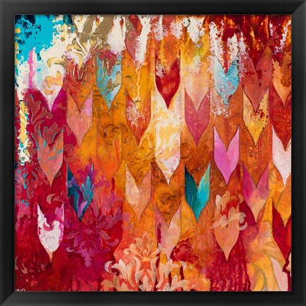 Framed Love Falls From The Sky Print