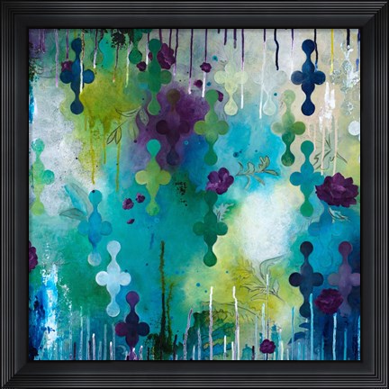 Framed Seafoam Storm One Print