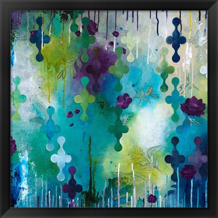 Framed Seafoam Storm One Print