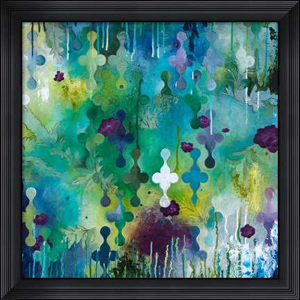 Framed Seafoam Storm Two Print