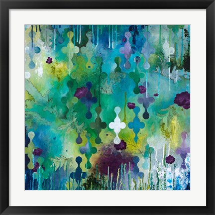 Framed Seafoam Storm Two Print