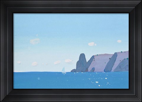Framed Blue Fiolent Print