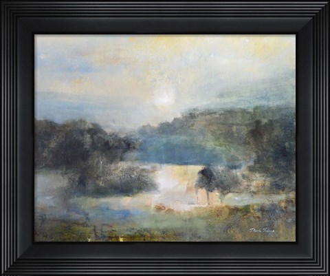 Framed Valley Blue Print