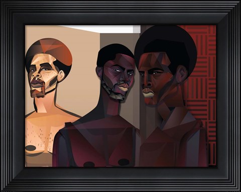Framed Three Men Print