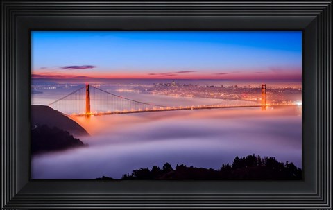 Framed Fog at The Gate Print