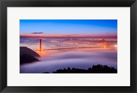 Framed Fog at The Gate Print