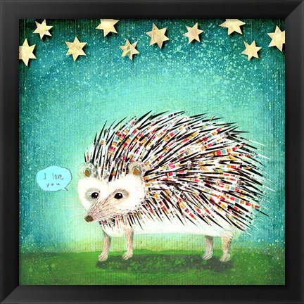 Framed Porcupine for Thomas Print