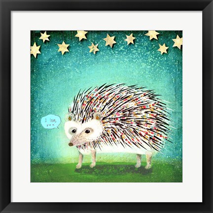 Framed Porcupine for Thomas Print