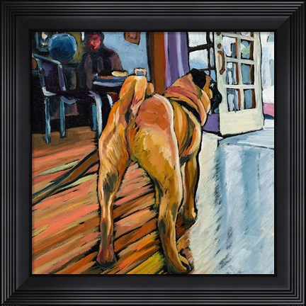 Framed Pug&#39;s View Print