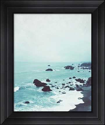 Framed Dusk at the Sea Print