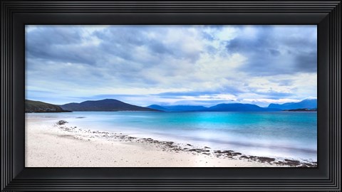 Framed Taransay Teal Print