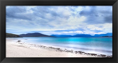 Framed Taransay Teal Print